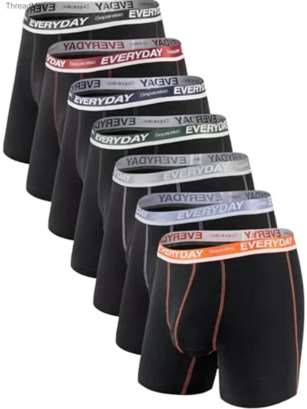 Men's Dual Pouch Cotton Boxer Briefs Breathable Tagless Multipack